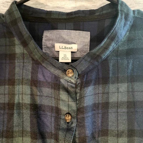 L.L. Bean Tops - L.L. Bean Women's Rangeley Flannel Tunic XL
